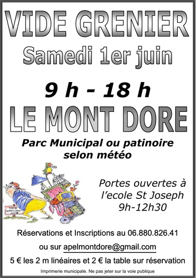 Affiche voor de rommelmarkt